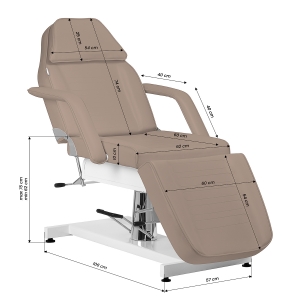 Sillon hydraulic cosmetic chair v2 210 modern brown (154568)