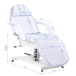 Sillon hydraulic cosmetic chair v2 210 cold white