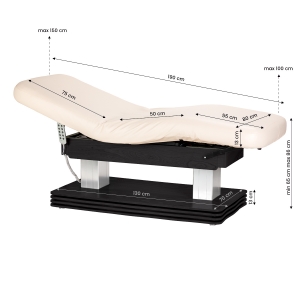 SPA lounger Sillon Comfort cream with black base (154688)