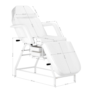 ACTIVESHOP COSMETIC CHAIR 557A WITH CUVETTE WHITE