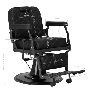 Barber chair Carlos Black (148989)