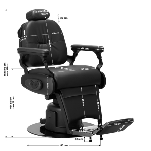 Gabbiano Duke Electric Barber Chair Black (149526)
