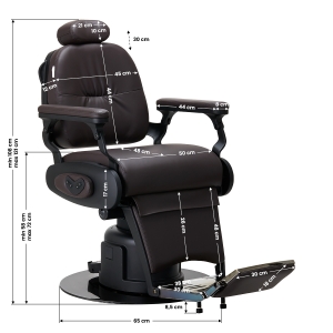 Gabbiano Duke Electric Barber Chair Brown (149527)
