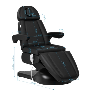 Azzurro Lux cosmetic chair 3m black (152197)