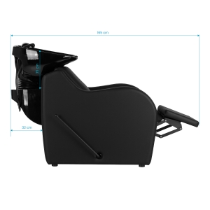Gabbiano Hairdressing wash unit Carmen black (153420)