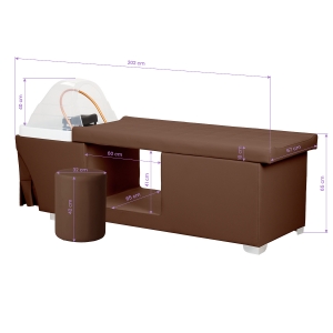 Gabbiano Head Spa Maldives hair washing bed brown (154189)