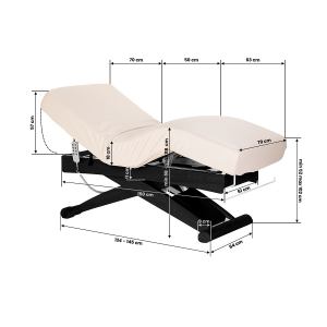 SPA lounger Sillon Siesta cream with black base (154683)