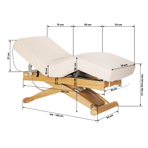 SPA lounger Sillon Siesta cream with light brown base (154684)