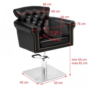 ACTIVESHOP Gabbiano black berlin barber chair
