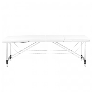 ACTIVESHOP 3-section aluminum comfort massage table, white