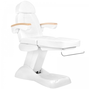 ACTIVESHOP Electric cosmetic chair lux white / beech 3m