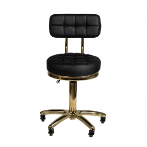 ACTIVESHOP Cosmetic stool gold am-961 black