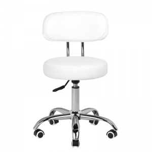 Cosmetic stool for pedicure a-007 white (119727)
