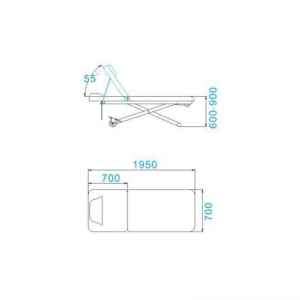 Electric bed massage azzurro 329e 1 pot. White (111342)