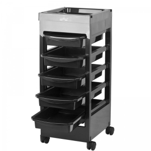 Gabbiano hairdressing trolley 048A black (114208)