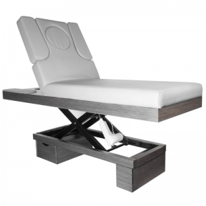 Spa cosmetic bed azzurro wood 815b heated light gray (125600)