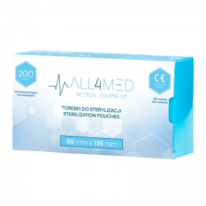 All4med Autoclavable bags 90mm x 135mm 200pcs (126242)