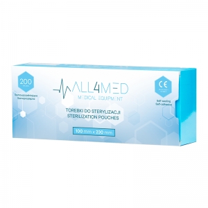 All4med autoclavable bags 100mm x 230mm 200pcs (126243)