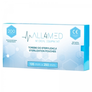 All4med Autoclavable bags 135mm x 250mm 200pcs (126244)