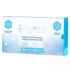 All4med Autoclavable bags 190mm x 330mm 200pcs (126248)