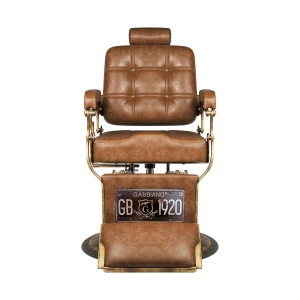 Gabbiano barber chair Boss Old Leather light brown (126469)