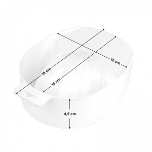Manicure bowl white (100857)