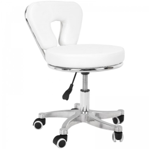 Cosmetic stool for pedicure 9266 white (104241)