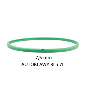 Silicone gasket for autoclaves wax 7l and 8l green 7.5 mm (106638)