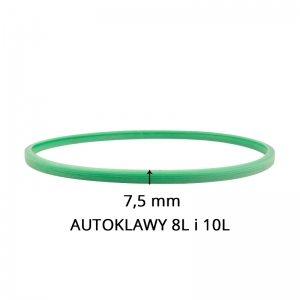 Silicone gasket for autoclaves wax 10l and 12l green 7.5mm (106645)