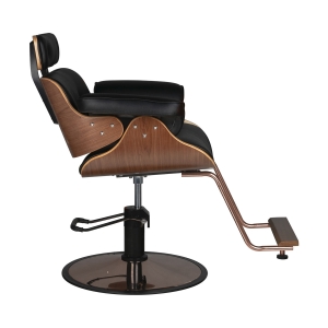 Gabbiano hairdressing chair florence black walnut (126635)