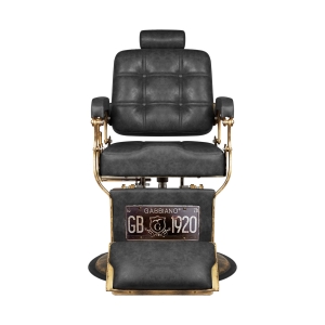 Gabbiano barber chair Boss HD Old Leather black (131780)