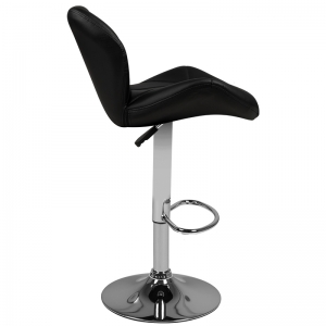 Bar stool m01 quilted adjustable black (132517)