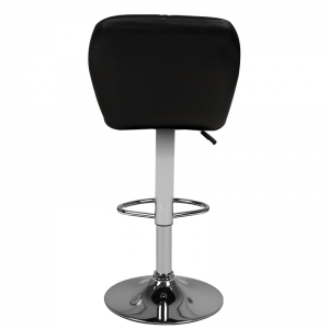 Bar stool m06 quilted adjustable black (132521)
