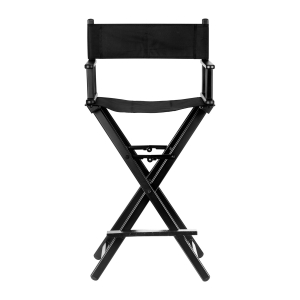 Black aluminum make-up chair (133430)