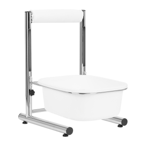 Pedicure tray with adjustable height, chrome (132869)