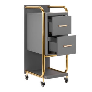 GABBIANO HAIRDRESSER TROLLEY SOLO GOLD GRAY (135396)