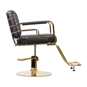 GABBIANO HAIRDRESSING CHAIR PRATO GOLD - BLACK (137106)