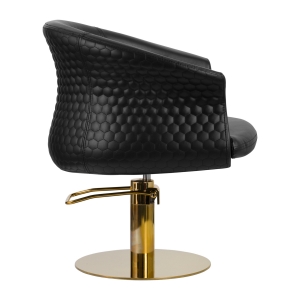 Gabbiano hairdressing chair Wersal gold black (135420)