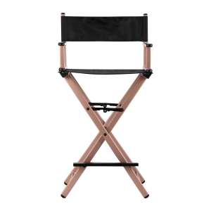 MAKE-UP CHAIR ALUMINUM ROSE GOLD (140084)