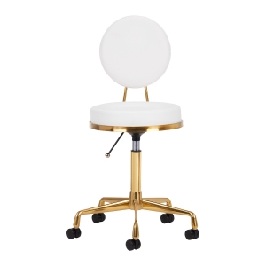 COSMETIC STOOL H5 WHITE GOLD (140260)