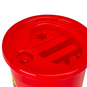 MEDICAL WASTE CONTAINER 0.7 L RED (144706)