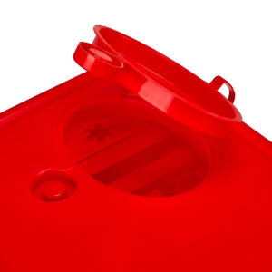 5 L RED MEDICAL WASTE CONTAINER (144707)