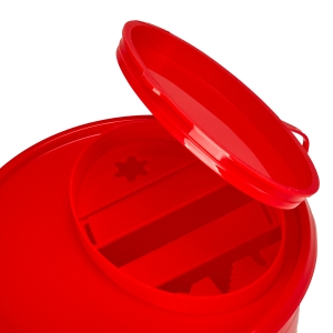 1 L RED MEDICAL WASTE CONTAINER (144708)