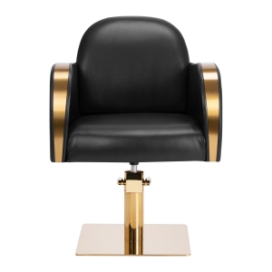 Gabbiano hairdressing chair Malaga gold black (146704)