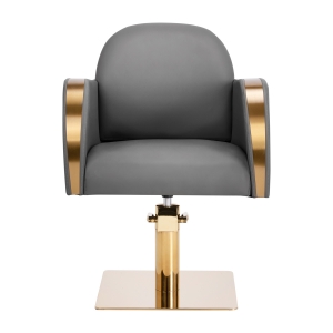 Gabbiano hairdressing chair Malaga gold grey (146705)