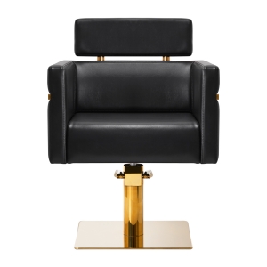 Gabbiano hairdressing chair Toledo gold black (146708)