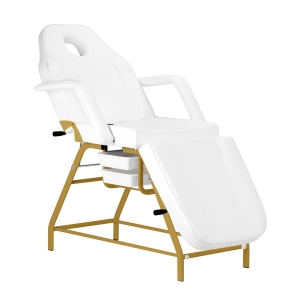 Cosmetic chair 557G with cuvettes white (147251)