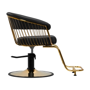 Gabbiano hairdressing chair Lille gold black (147324)