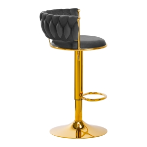 4Rico Bar Hocker QS-B313a gray velvet (147825)
