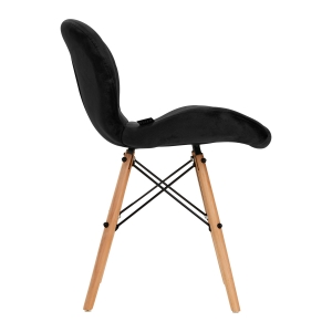 4Rico Cosmetic chair QS-186 black velvet (147836)